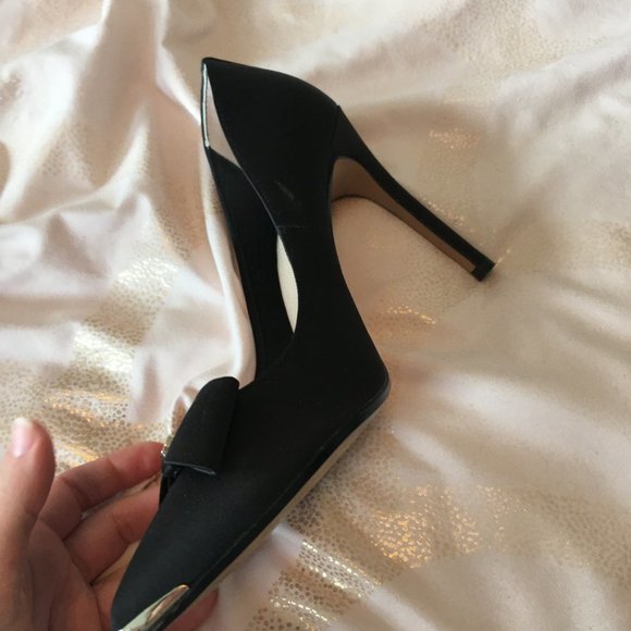 Ted baker black gold bow high heels size 36 5.5 / 6 nwot - Picture 7 of 15
